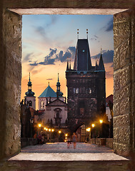 Image showing View of Charles Bridge