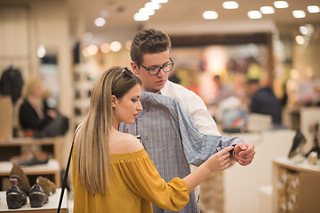 Image showing couple in  Clothing Store