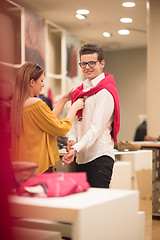 Image showing couple in  Clothing Store