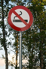 Image showing No smoking sign