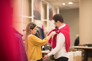 Image showing couple in  Clothing Store