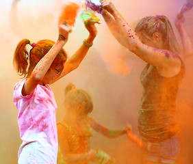 Image showing Holi color festival