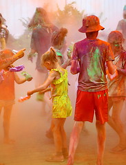 Image showing Holi color festival