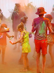 Image showing Holi color festival