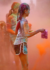 Image showing Holi color festival