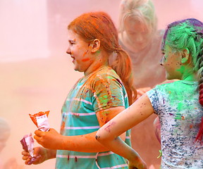 Image showing Holi color festival