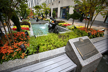 Image showing New York, USA – August 23, 2018: Rockefeller Plaza, Beautiful 