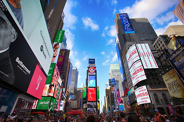 Image showing New York, USA – August 24, 2018: Crowded with many people walk