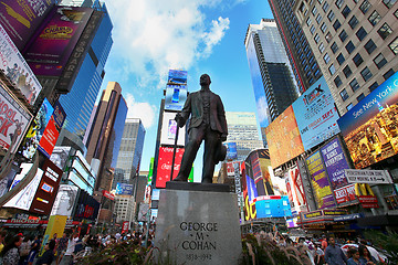 Image showing New York, USA – August 24, 2018: Statue of songwriter and perf