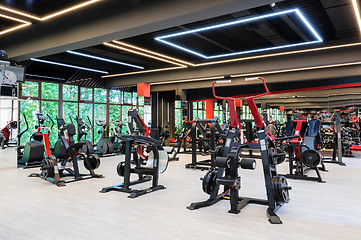 Image showing Modern gym interior