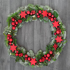 Image showing Christmas Decorative Wreath