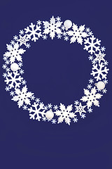 Image showing Snowflake Christmas Wreath