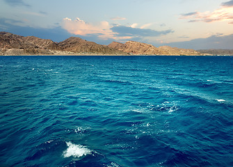 Image showing Mountains in the sea