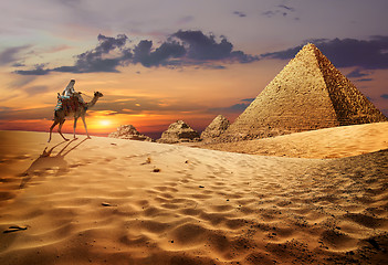 Image showing Egyptian evening landscape