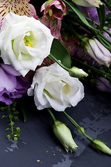 Image showing Lisianthus Flowers Bouquet