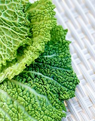 Image showing Savoy Cabbage Leafs