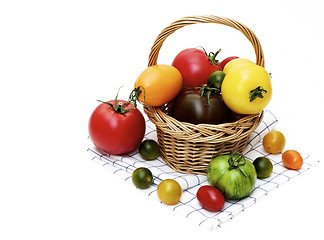 Image showing Fresh Colorful Tomatoes