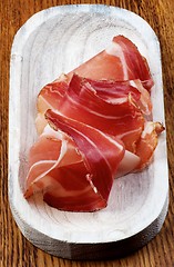 Image showing Delicious Jamon Slices