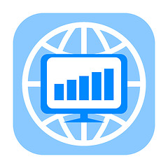 Image showing Global trend business charts