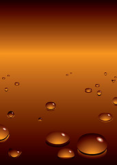 Image showing bubble orange bg