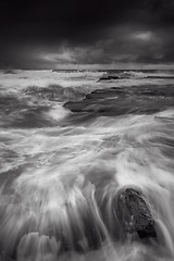 Image showing Stormy weather coastal seascape