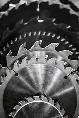 Image showing Circular Saw blades close-up