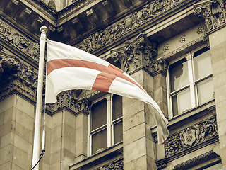 Image showing Vintage looking England flag