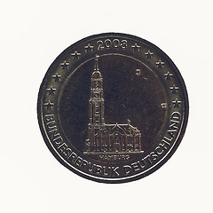 Image showing Vintage German Euro coin