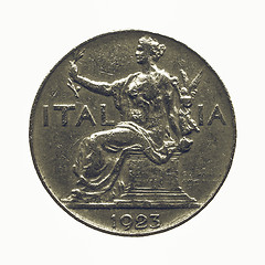 Image showing Vintage Coin isolated