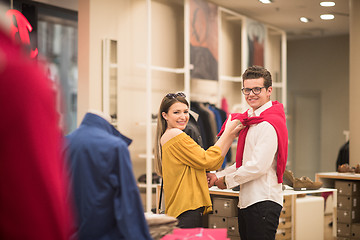 Image showing couple in  Clothing Store