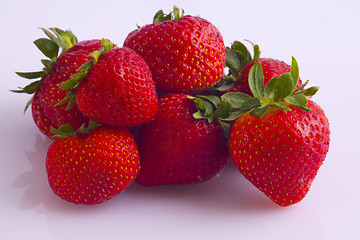 Image showing Strawberries Red and Juicy