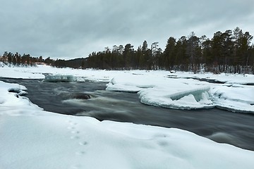 Image showing Winter River Flow