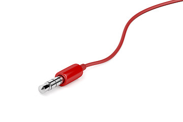 Image showing Red audio jack