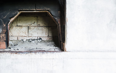 Image showing Part Of An Old Whitewashed Russian Oven