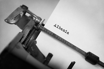 Image showing Old typewriter - Albania