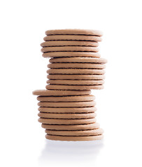 Image showing Stack of cookies isolated