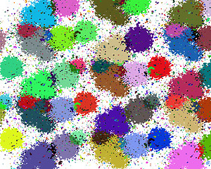 Image showing background of a spray of paints
