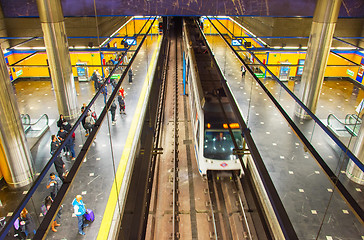 Image showing People at Madrid metro , Spain