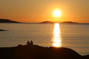 Image showing Midnight sun