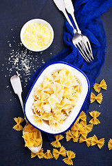 Image showing Pasta sprinkled with cheese 