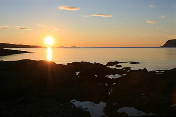 Image showing Midnight sun