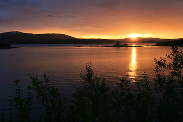 Image showing Midnight sun