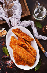 Image showing fried fish fillets