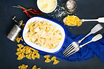 Image showing Pasta sprinkled with cheese 