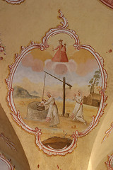 Image showing Fresco painting on the ceiling of the church