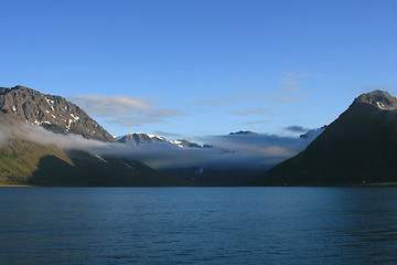 Image showing Sea and mountains