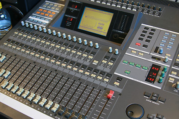 Image showing Digital audio mixer