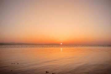 Image showing Beautiful sunrise over the ocean