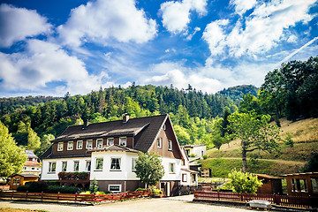 Image showing Idyllic house in the German alps