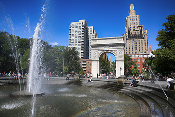 Image showing New York, USA – August 23, 2018: People visiting and enjoy the